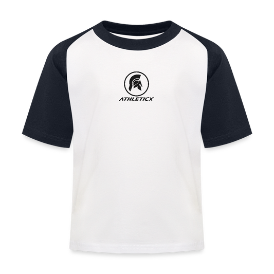 Kinder Baseball T-Shirt - Weiß/Navy