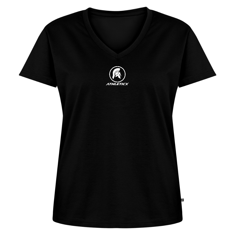 Frauen Bio-T-Shirt mit V-Ausschnitt von Stanley & Stella - Schwarz