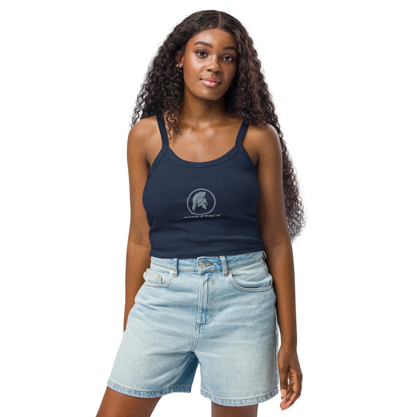 Damen-Top mit feiner Rippstruktur